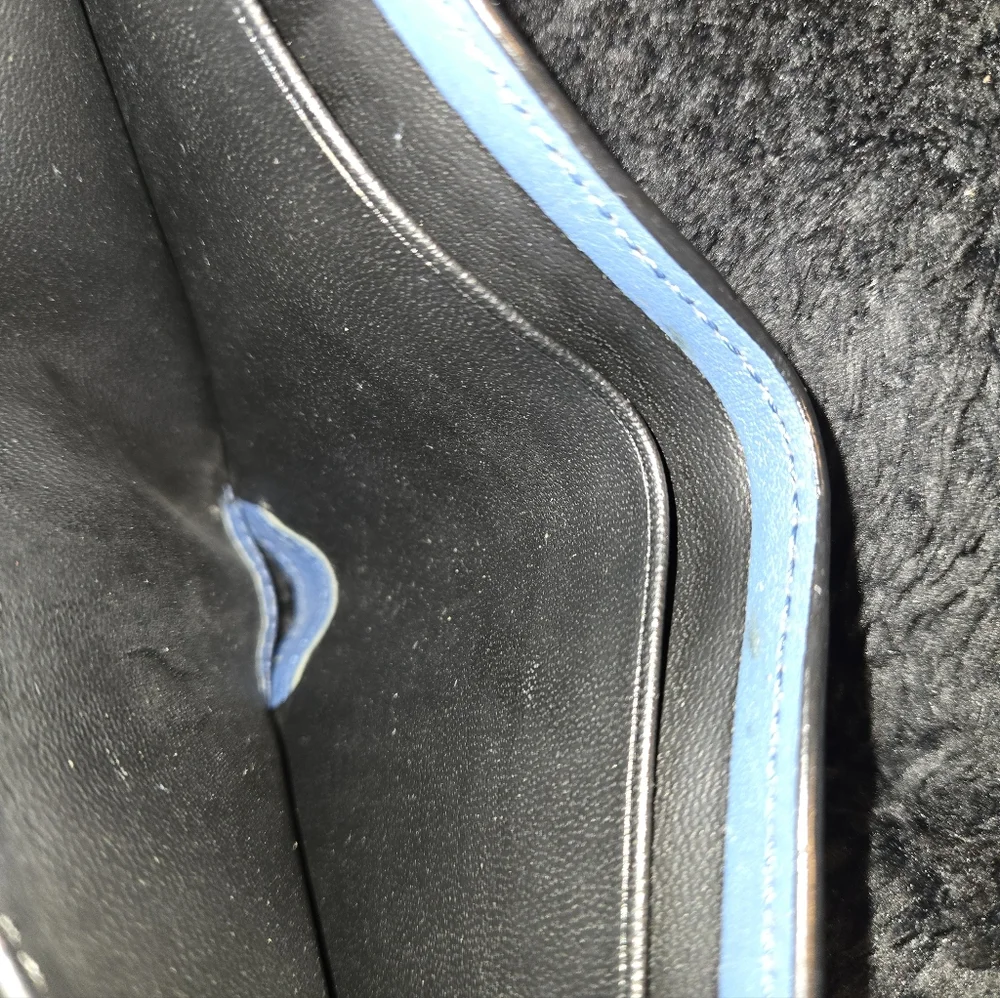 Coach Blue Leather Men's Wallet
